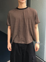 Marvin Crop ストライプ 半袖Tシャツ 3C