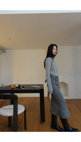 vase knit wrap skirt (2C)
