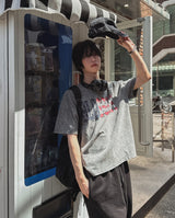 Blossom プリントピグメント半袖Tシャツ