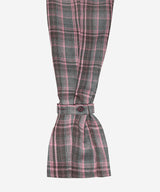 CHECK CORSET SHIRT #PINK GRAY