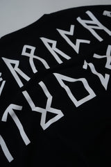 Hierarchy Studios - ルーンワイドロゴオーバーサイズTシャツ ブラック