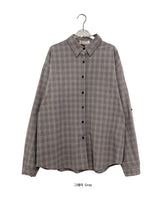 26FW★ [BAONHAUS] Kurenin Roll-up Check Shirt