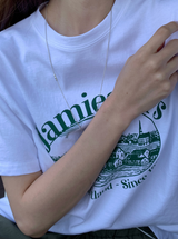 アンディハウスレタリング半袖Tシャツ / 3 colors