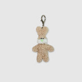 [made] beige bunny keyring