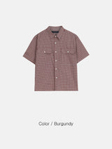 Syd Cropped Check Shirt