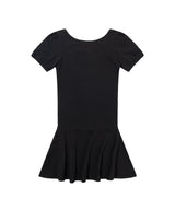 COTTON FLARE MINI DRESS (BLACK) F26QD062