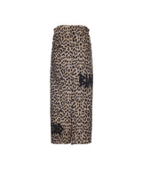 8287 Logo Leopard Long Skirt (Brown)