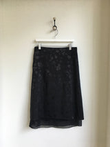 Shalom jacquard midi skirt 