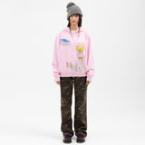 Twister Yamikawa Hoodie Zip-up - Pink