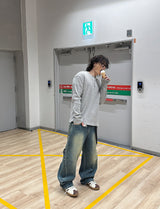 No.1133エンジニアディテールエンブロデニムパンツ