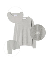 [UNISEX] クラウディーシーズンオーバーフィットアンゴラクルーネックロングスリーブニット (7 colors)