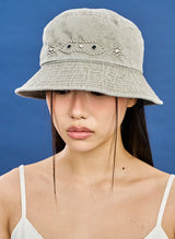 Black Gem Bucket Hat (khaki)