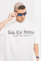 スケルトンロゴパフプリントTシャツ