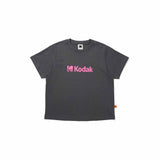 (WOMAN) ビッグロゴ半袖Tシャツ【CHARCOAL】