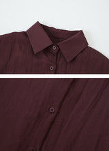 #Basic Rayon Loose Fit Shirt (4color)