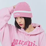 Jacquard Beanie Pink