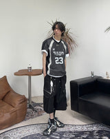 Lafes Zipper Cargo Bermuda Pants
