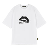 ホーリー ヴィンテージ リップス オーバーフィット 半袖Tシャツ_WHITE