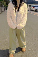 (65% COTTON/INNER ITEM) ベーシックストレッチリブアシンメトリークロップチューブトップ - 2 COLOR