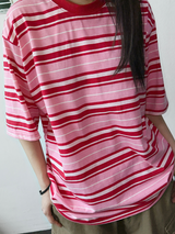 ドゥギー ストライプ オーバーサイズ Tシャツ 3カラー