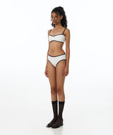 Line Low Bikini Panties (White)