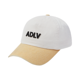 25SS PIG/BIO WASHED LEATHER PATCH BALL CAP YELLOW
