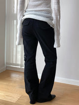 High-End Zipper Long Bootcut Pants