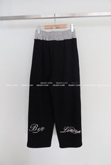 Barney lettering wide pants