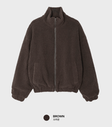  Wonderant Overfit Boucle Two-Way Padded Zip-Up