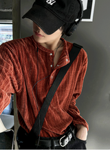 Belia golgi button Henley Neck Knitwear