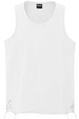 Layered Distressed Cotton Tank