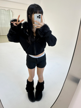 (ELASTIC / MINK FUR🖤) Y2Kミンクファー