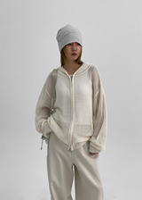 [MADE] Ernin Summer Knit Hooded Zip-up