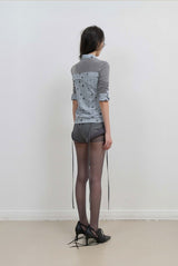 Micro Wool Shorts / Grey