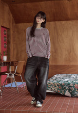 26SS★ パピーストライプ長袖Tシャツ
