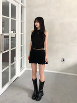 Dice Flared Mini Skirt (2 colors)