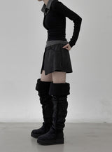 Merve Wrap Skirt Pants