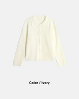 [F/W] ゴルジクロップカラカーディガン(3color)