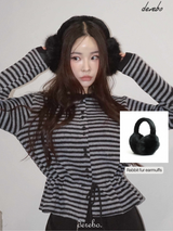 Rabbit fur earmuffs
