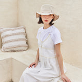 VA Stud Frill Bucket Hat / Beige