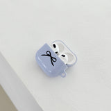 ribbon glossy airpods case(lavender blue)