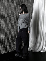 dying cutting zipper pants