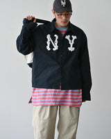 BHNY ルーズフィットスリットストライプロングスリーブTシャツ