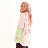 イエス? イエス! Tシャツ_ピンク