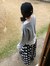 キッシュビッグドットバルーンロングスカート