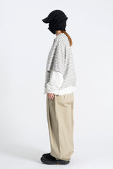 Zen Layered Damage Crop Sweatshirt