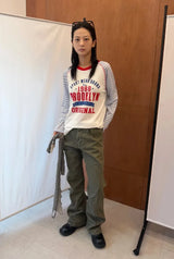 VINTAGE FLARE DENIM Khaki