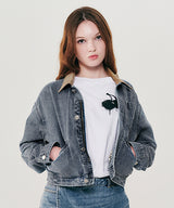 CORDUROY COLLAR WORK JACKET [BLUE]