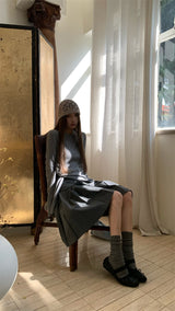 Side strap soft long-sleeve t-shirt