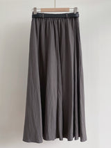 Ronda Layered Shirt Banding Skirt Set (Belt Set)